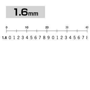 差替式ゴム印 数字セット (1.6mm)