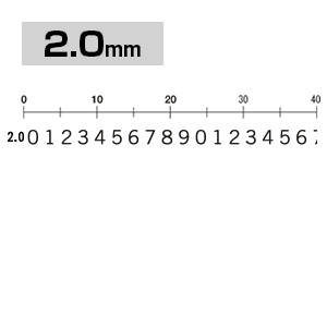 差替式ゴム印 数字セット (2.0mm)